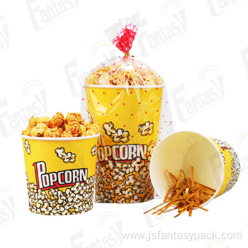 Lovely disposable paper popcorn cup